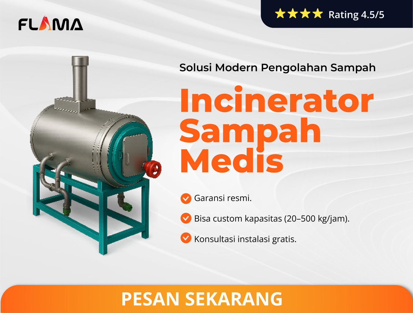Dapatkan Mesin Incinerator Sampah Medis Terbaik Sekarang!